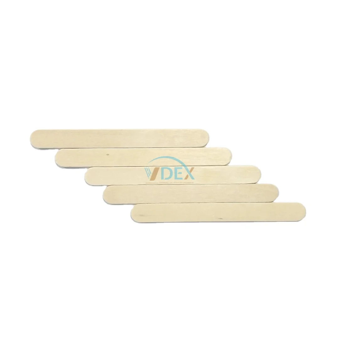 Wholesale 93mm Compostable Food Grade Wooden Popsicle Stick Custom Ice Cream Spoon Mold Flatware Type Plastic Disposable