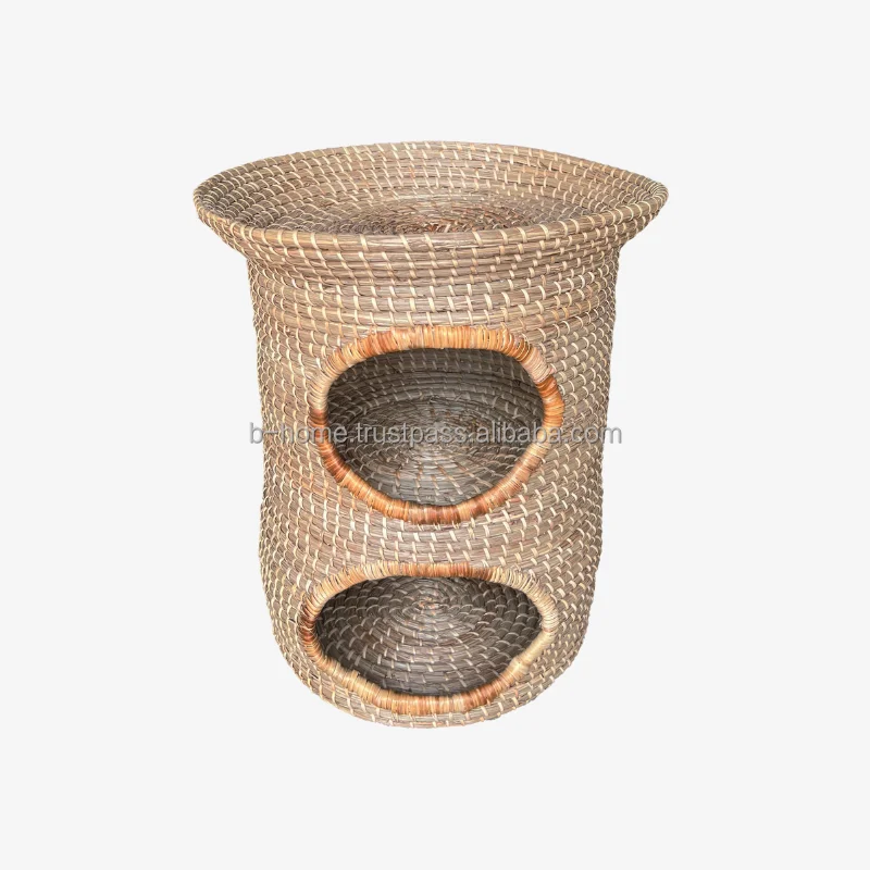 High Quality Pet House, handicraft Seagrass Pet House Cat Litter Kennel, Removable and Washable Small Dog Bite Nest