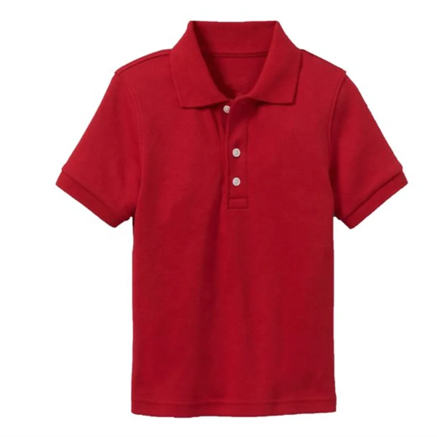 New 2024 custom design embroider logo and colours boys and girls school uniform polo shirts