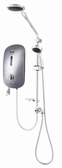 Best Price Instant Electric Water Heater Tankless SMART 18E 3.5KW in Black Color with Auto Test & Rain Shower For Household Use