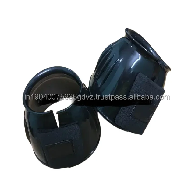 Hot Sell 2023 PVC Bell Boot For Horse Top Quality Horse Leg Protection PVC Overreach Boots Fastening With Loop & Hook