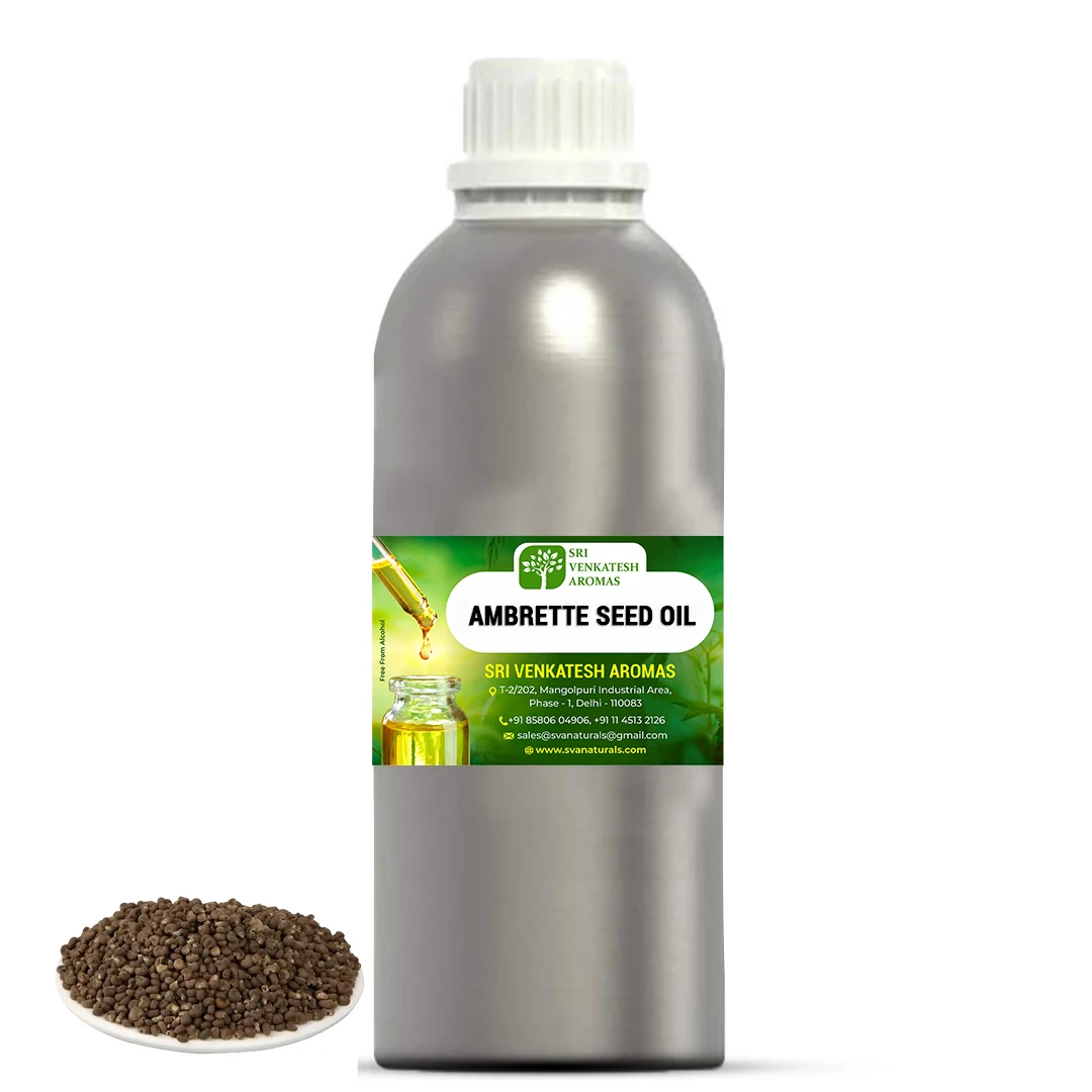 100 ml Cheapest price Of Pure Organic Ambrette Seed Absolute Oil by Sri Venkatesh Aromas