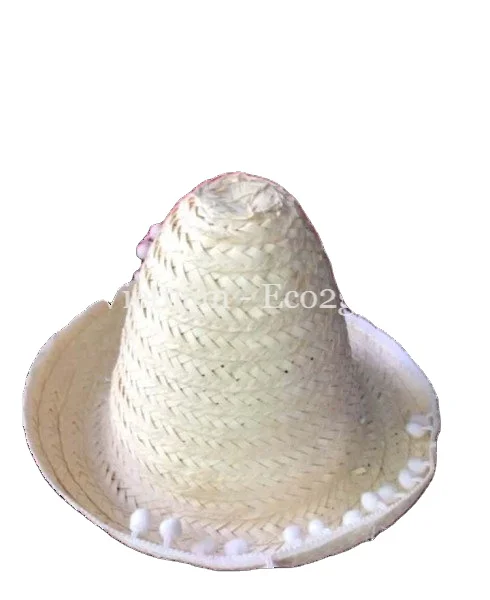 Natural And Biodegradable Straw Hat/Custom Straws Hat With Logo, Design, Color From Eco2go Vietnam