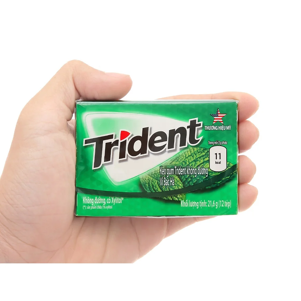  Без сахара камедь со вкусом ксилитола и мяты 21 6 г- (12 палочек X 1 8 г)