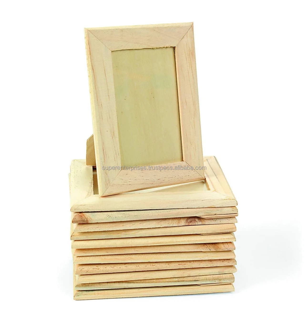 Natural Wooden Photo Frame Multiple Theme Design Custom Logo Design Available