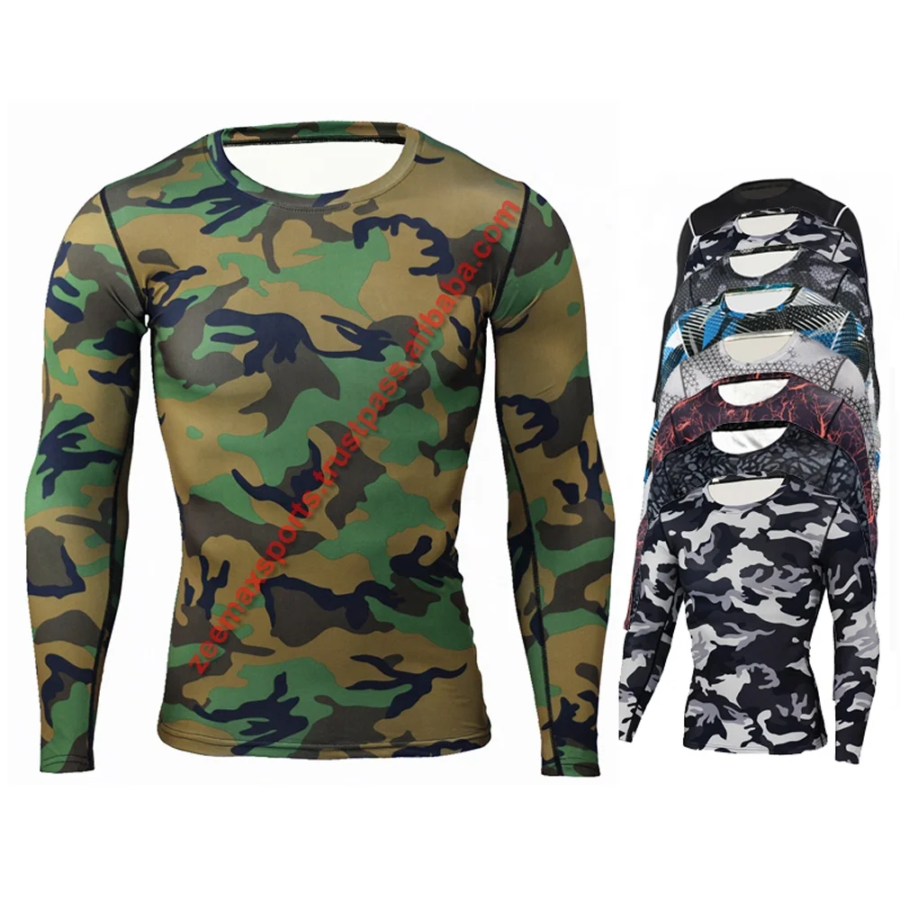 Compression Wear Tight shirts Long Sleeves Rash Guard