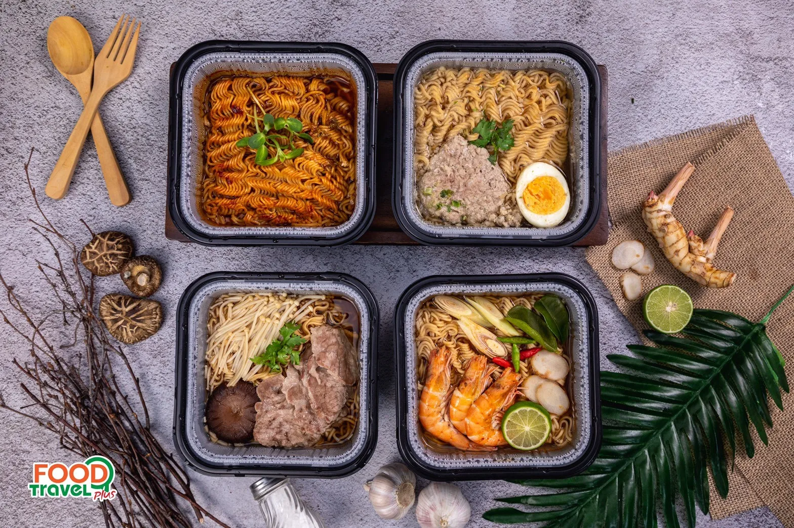 Ready to Eat Thailand Food Minced Pork Instant Noodles Hot Pot Cup With HACCP Certification