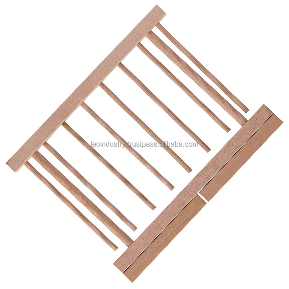 
Beech Wood Fresh Pasta Drying Rack. With Foldable Single Rack 