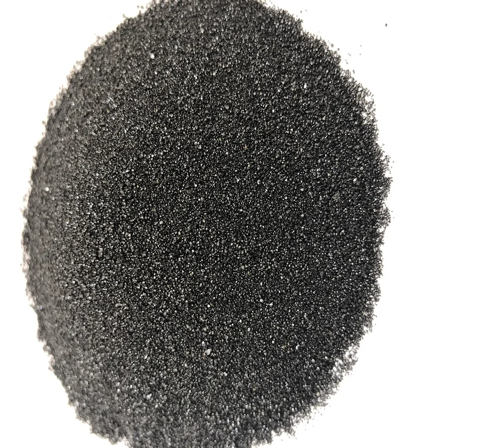 ,black powder sandblasted copper ore, bright black sand 20-40 mesh