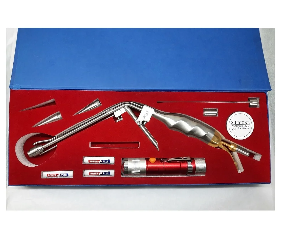 Новые Индивидуальные A-1 геморроидальных всасывания ligators волоконно-оптический двойной головкой 11 мм 13 геморрой кремния-хомут с круглым воротником для мальчиков и девочек батарея