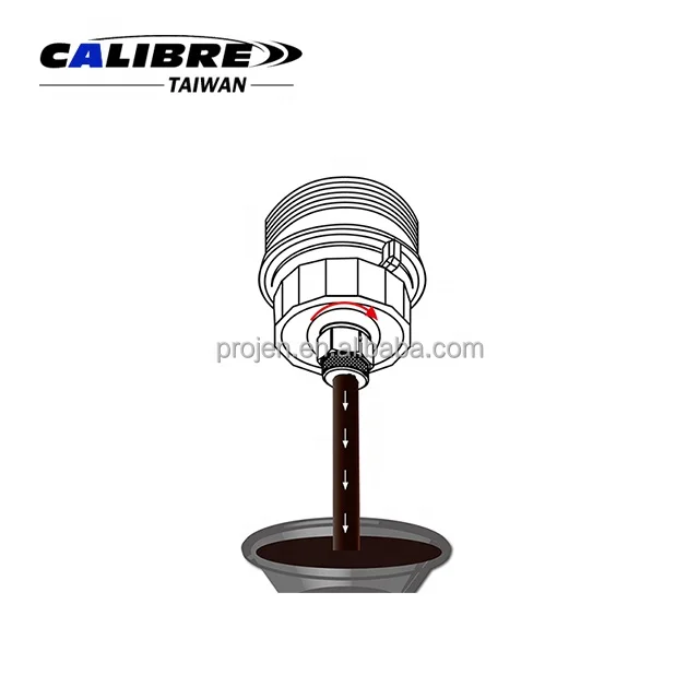 TAIWAN CALIBRE Oil Filter Release Drain Hose Tool for Toyota And Lexus, oil filter drain tool