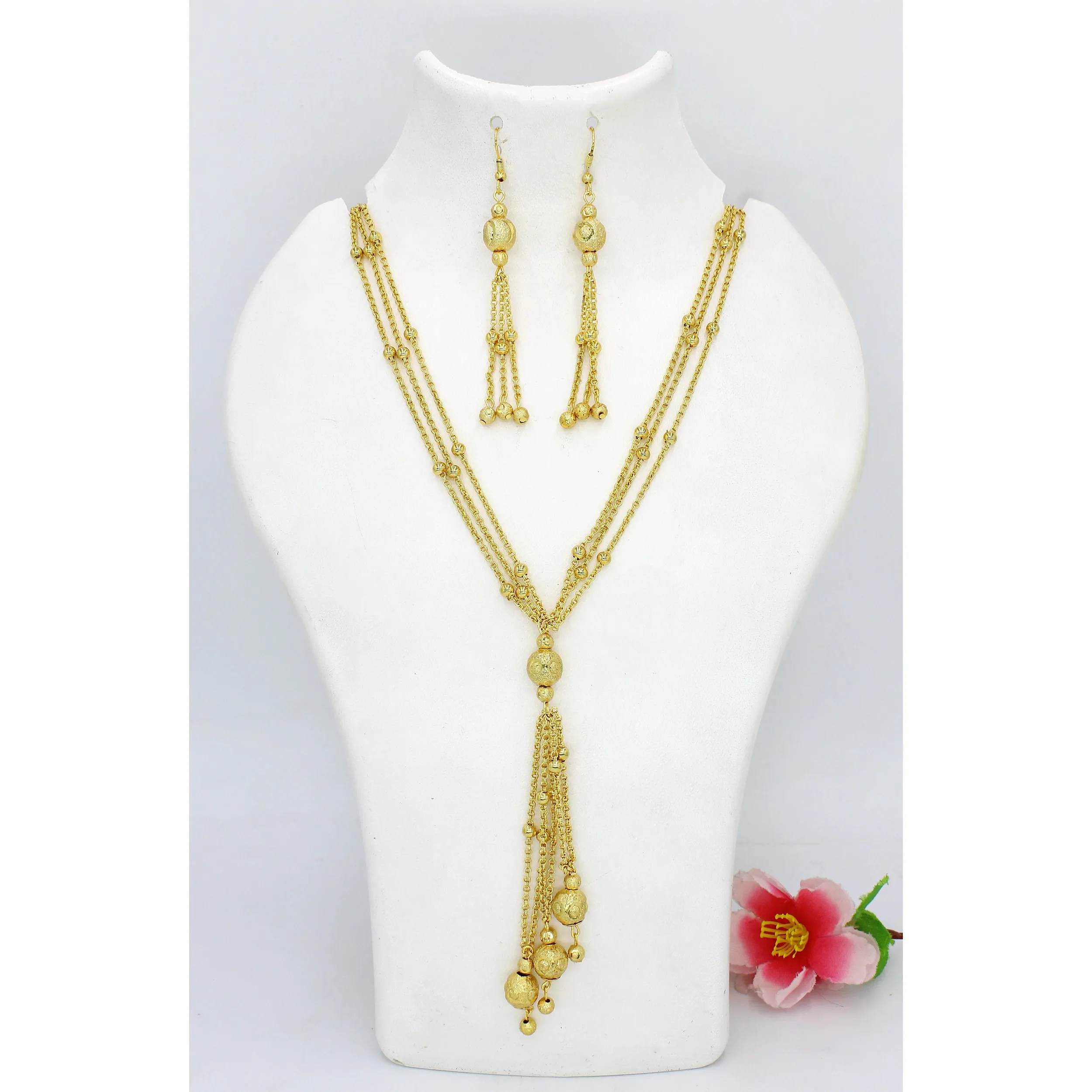 High Quality Luxury 24K 18K Gold Color African Dubai Gold Plated Jewelry Sets  Luxury dubai jewelry sets jewellery for women