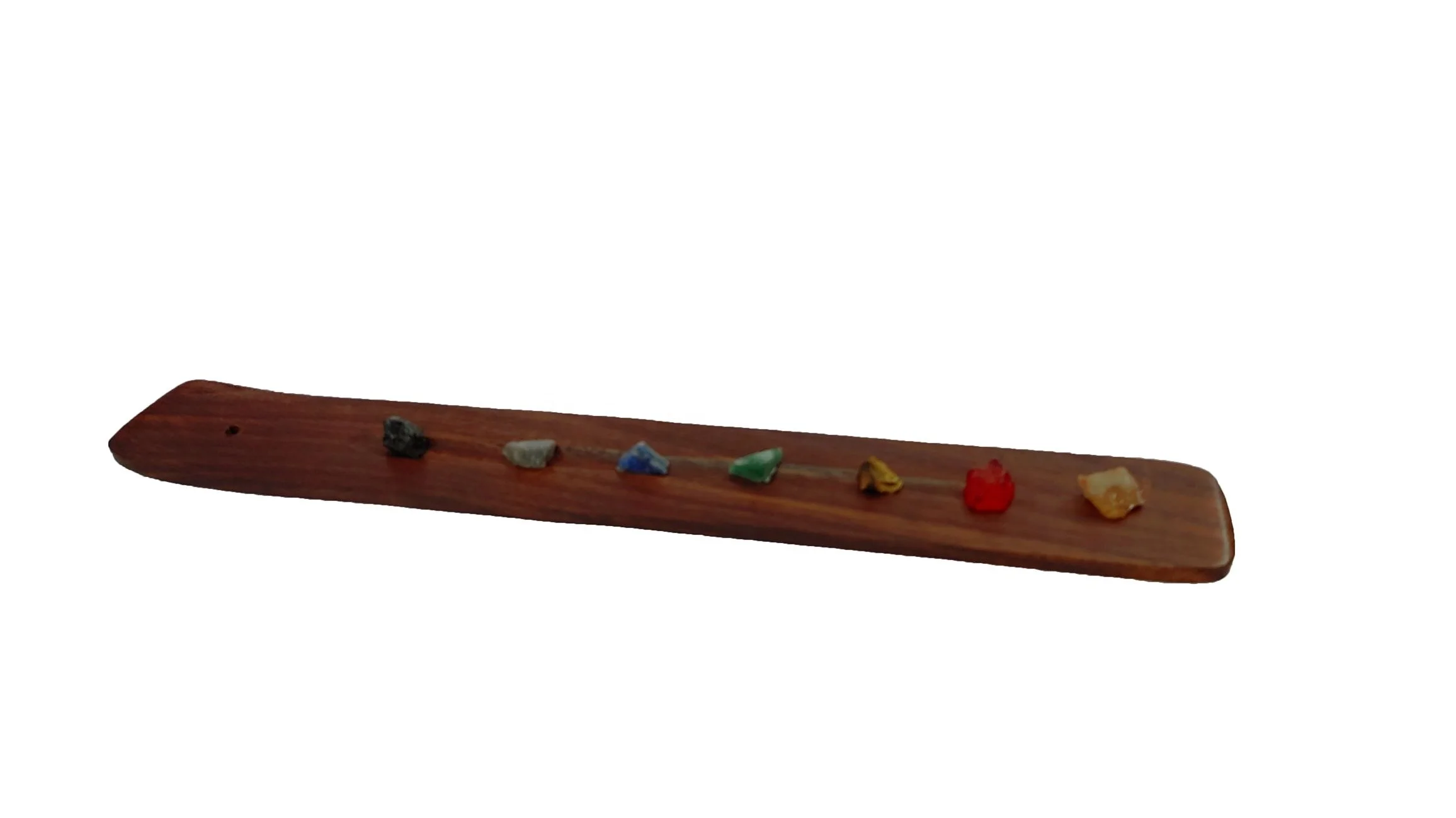 Handmade High Quality 7 Seven Chakra Wooden Incense Stick Holder Plate Stand for Home Meditation Decor Handicraft Made in India