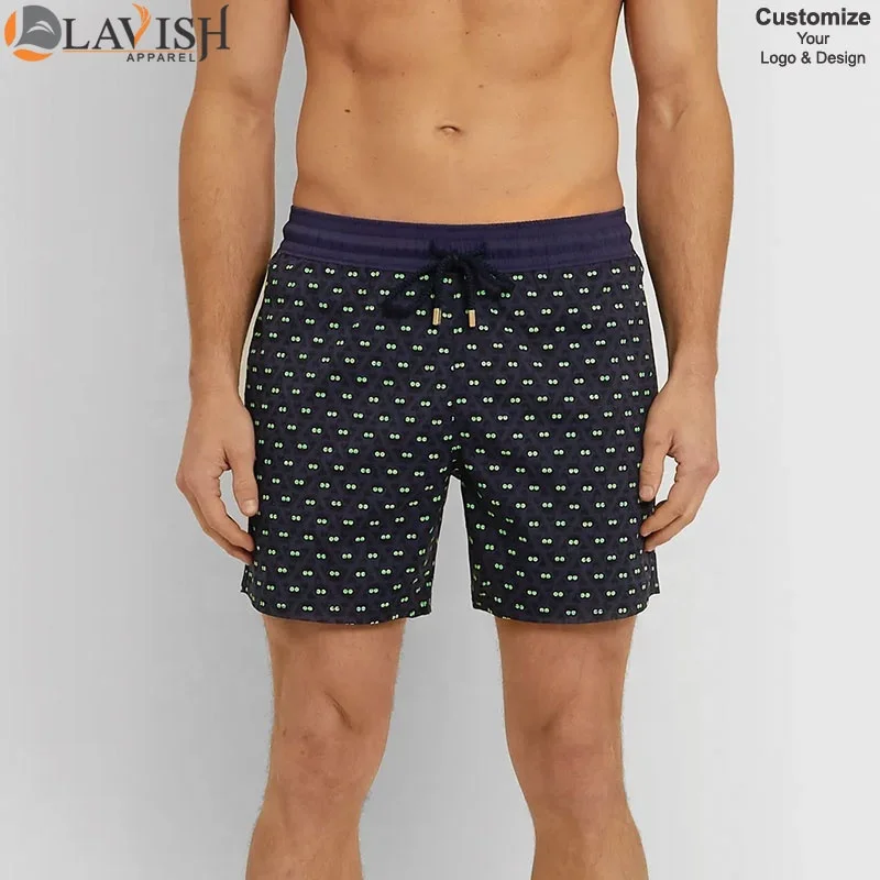Индивидуальный дизайн пляжные мужские шорты с принтом бананов купальники персонализированные синие плавки купальные костюмы для мужчин