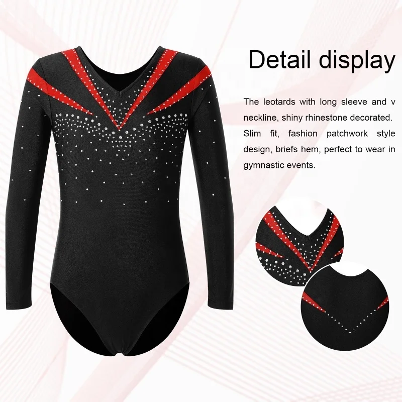 6-16 Manufacturer Training Dancewear Kids Girls Modern Dance Leotard Child Stage Dance Costumes Performance Wear