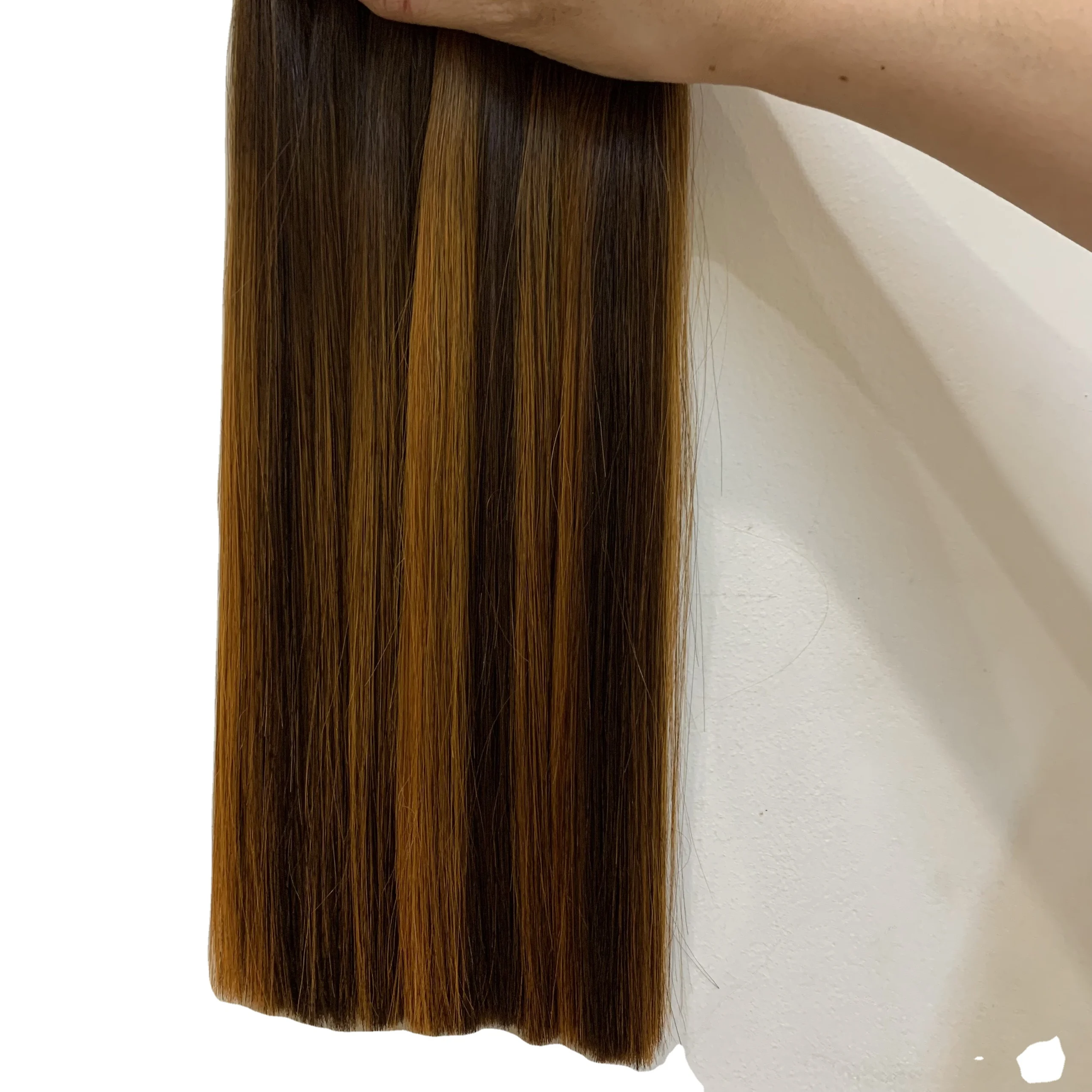 Оптовая продажа, лучшее качество, волосы Remy, супер двойные прямые волосы, хайлайтер цвета 100%, вьетнамские человеческие волосы из Вьетнама