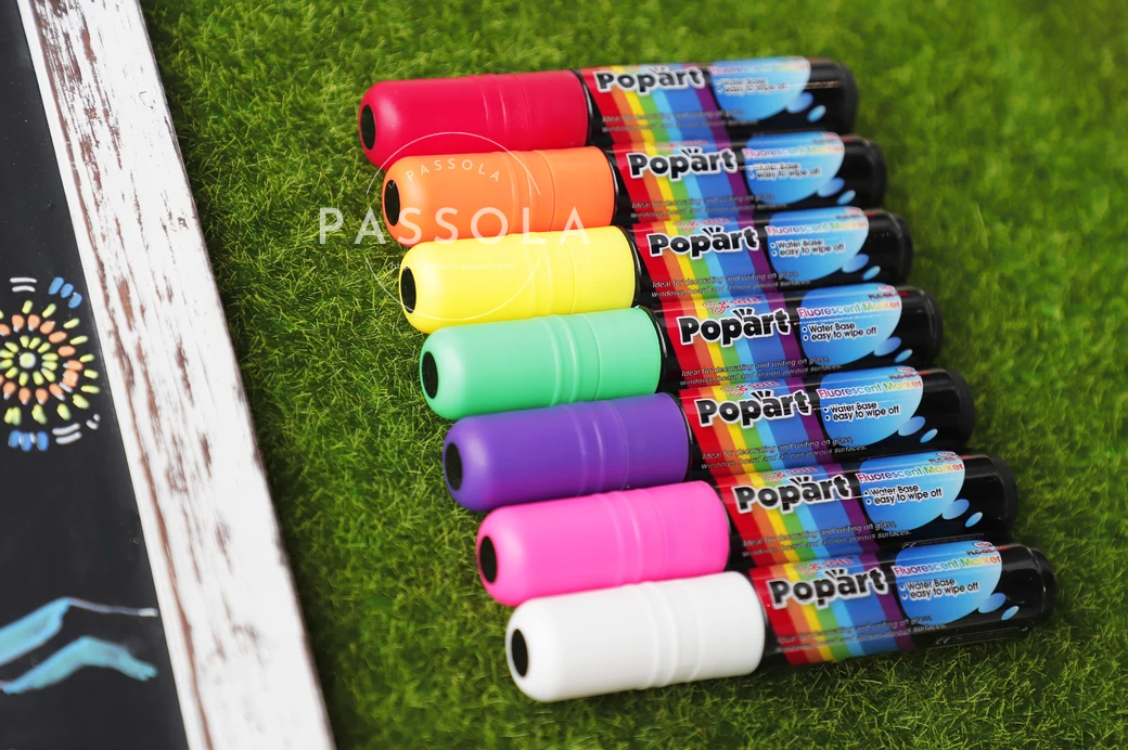Middle size 5.5 mm Nib Water based Erasable Liquid Chalk Marker 50 colors
