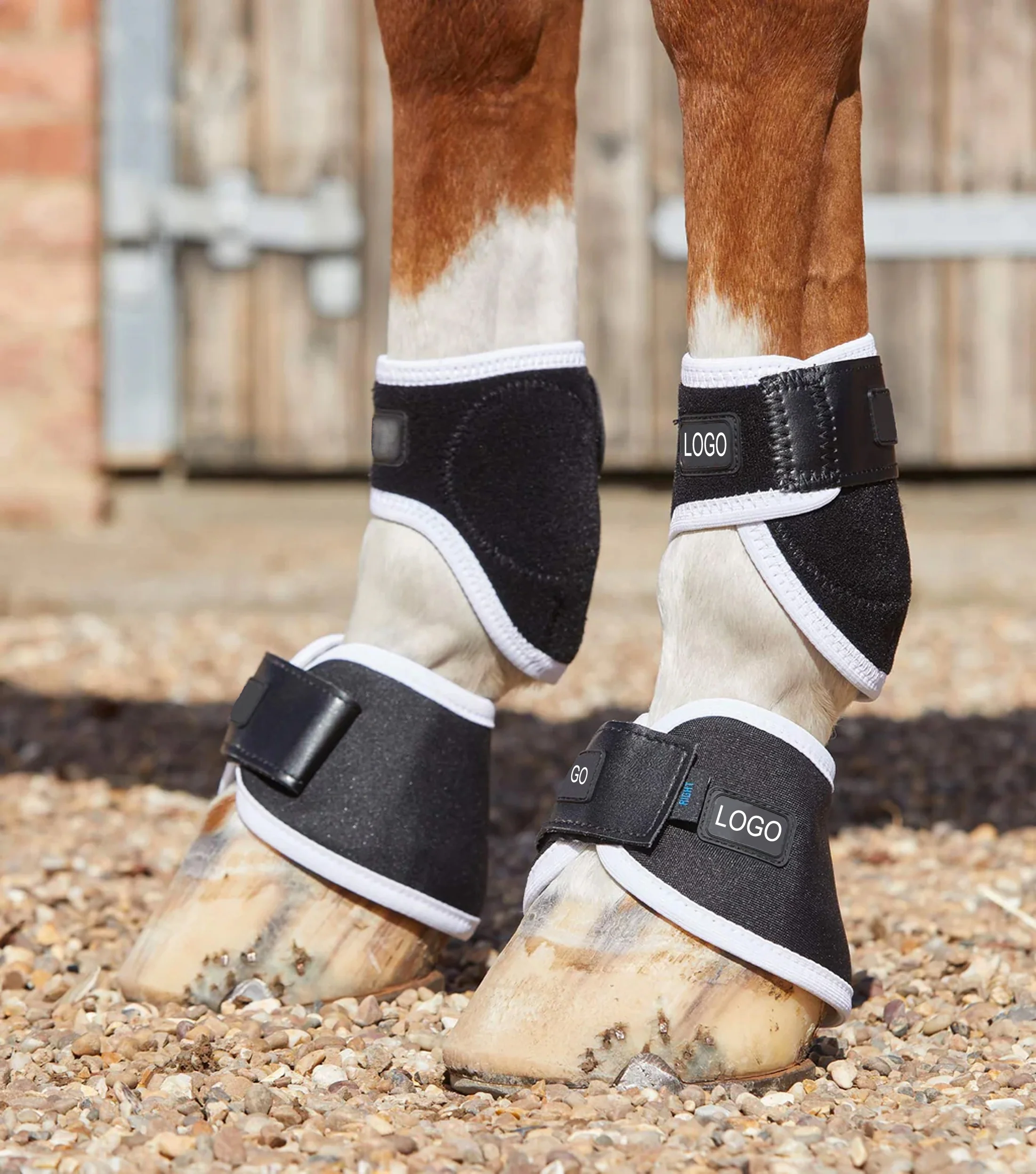 Customized Equestrian Products Horse Therapy Boots Leg Wraps Horse Care Products Horse Magnetic Hoof Boots Sports by Horsekraft