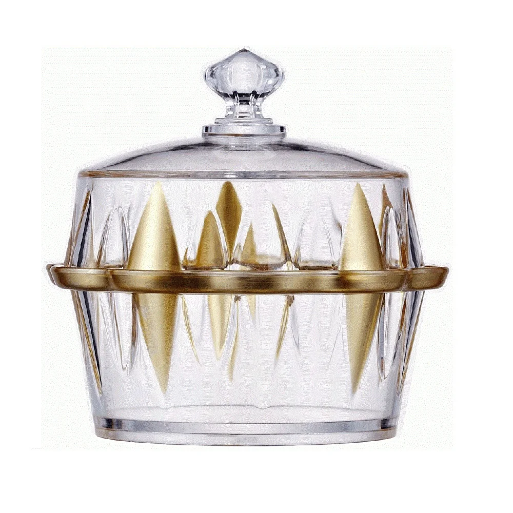 Acrylic serving tray with candy bowl set