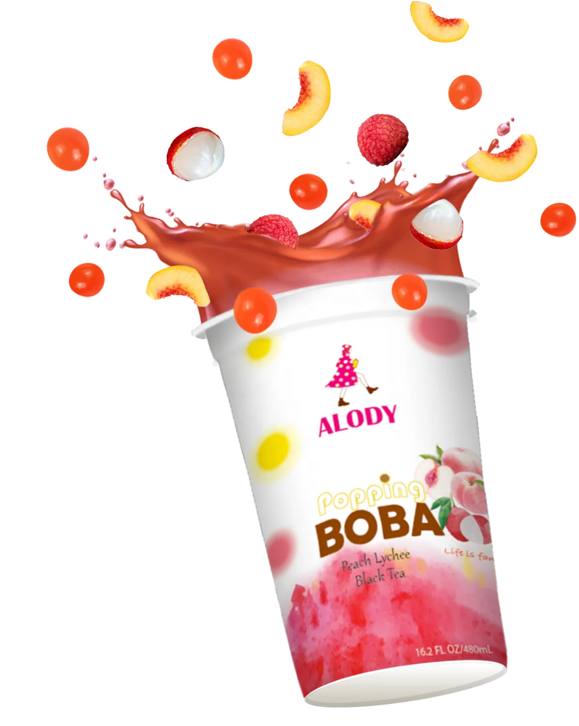 Juicy Pearls Boba Fruit Tea Explosive Taste