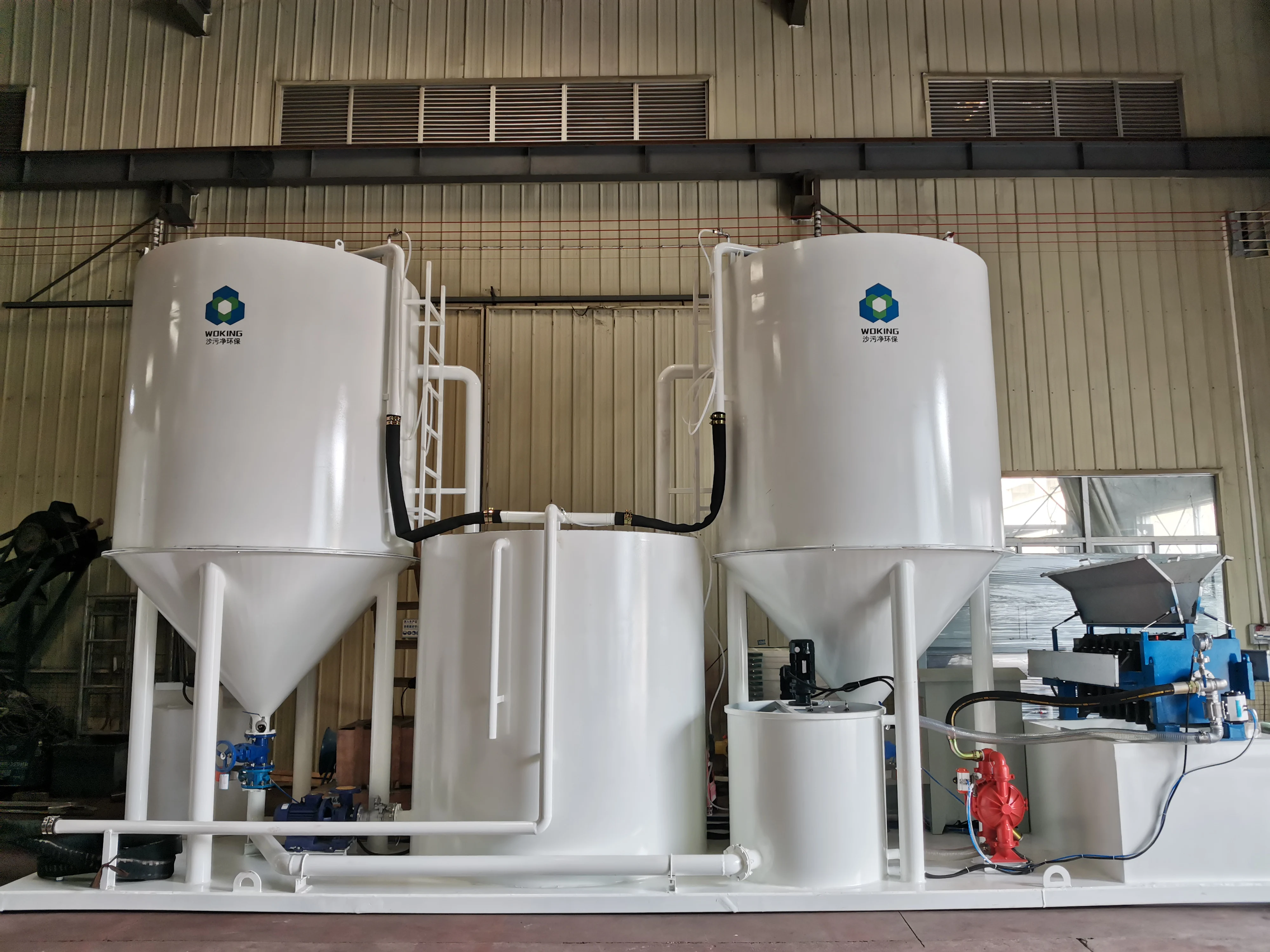 filtration system stone water recycling system for granite shop wastewater treatment plant stone