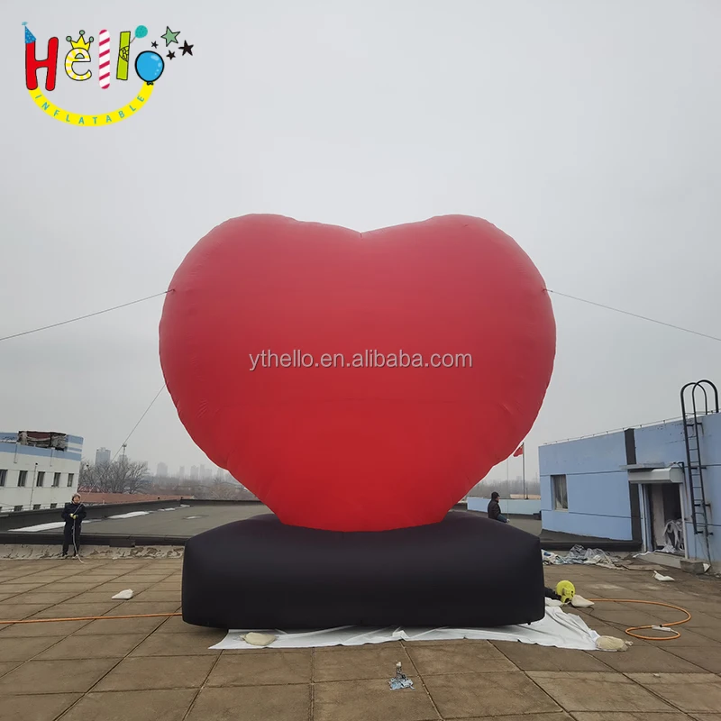 thanksgiving advertising huge inflatable valentines day heart