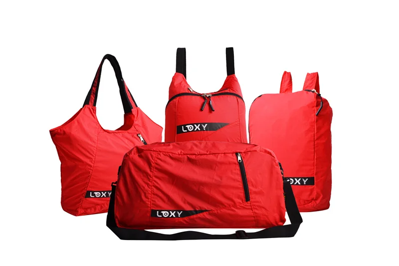 Rpet Tote Bag Large Capacity custom logo polyester gym bag shopping Bag with holder yoga mat handbag for women