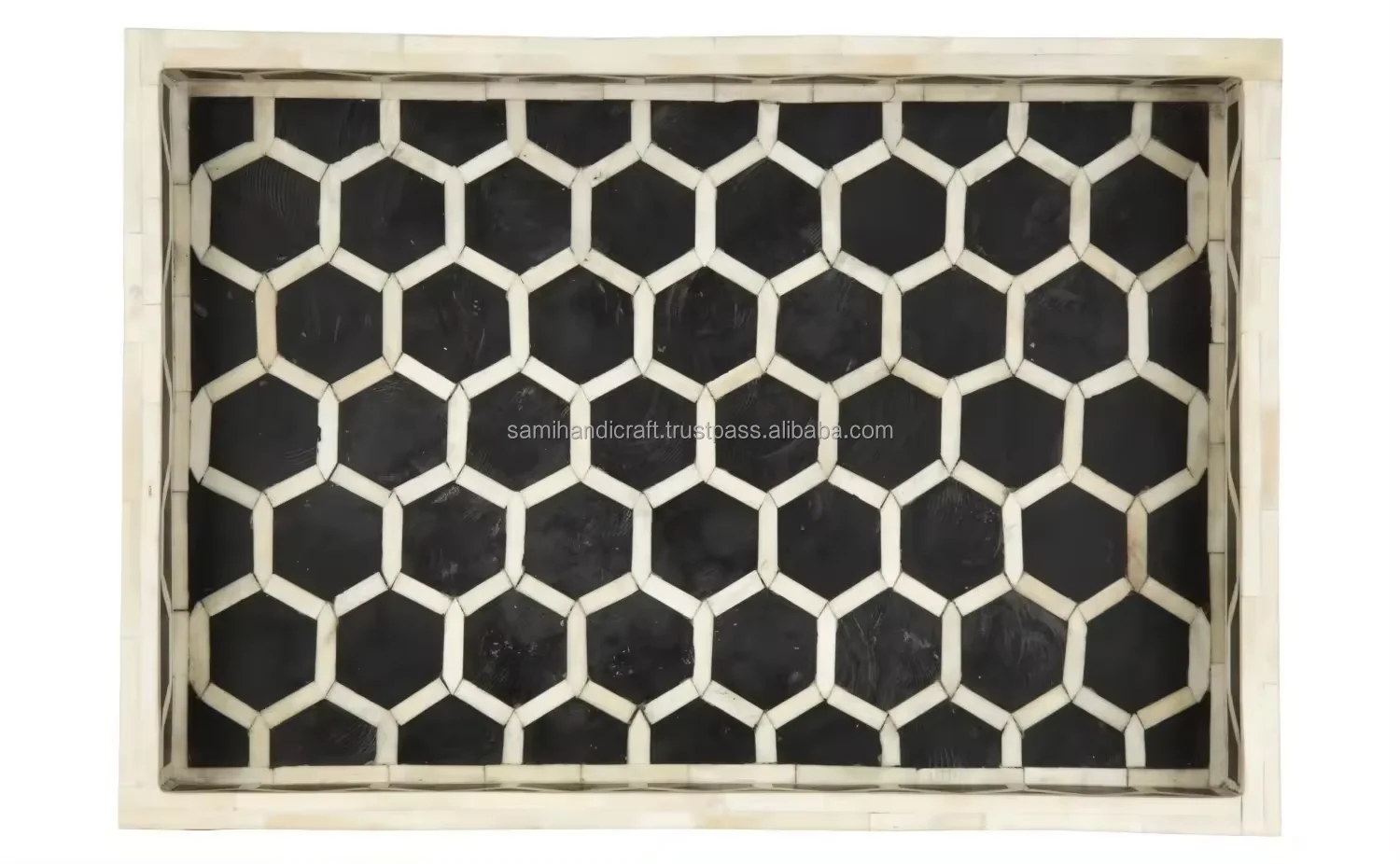 Premium Pure Bone Inlay Serving Tray Dinning Table Decor Decorative Serving Tray For Home Hotel And Restaurant and home