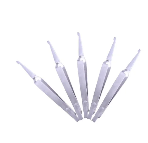 1 Piece Dental Orthodontic Bracket Tweezers Stainless Steel Material Bracket forceps Dentist Tools Brackets