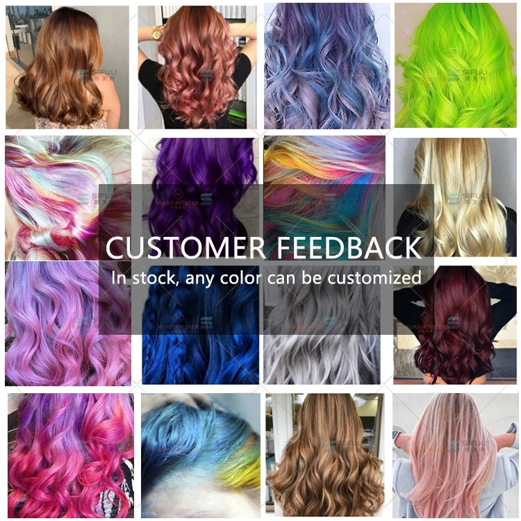 Huati Sifuli bibop 100ml Professional Ammonia free Hair blond Dye purple pink silver red color cream Salon Use