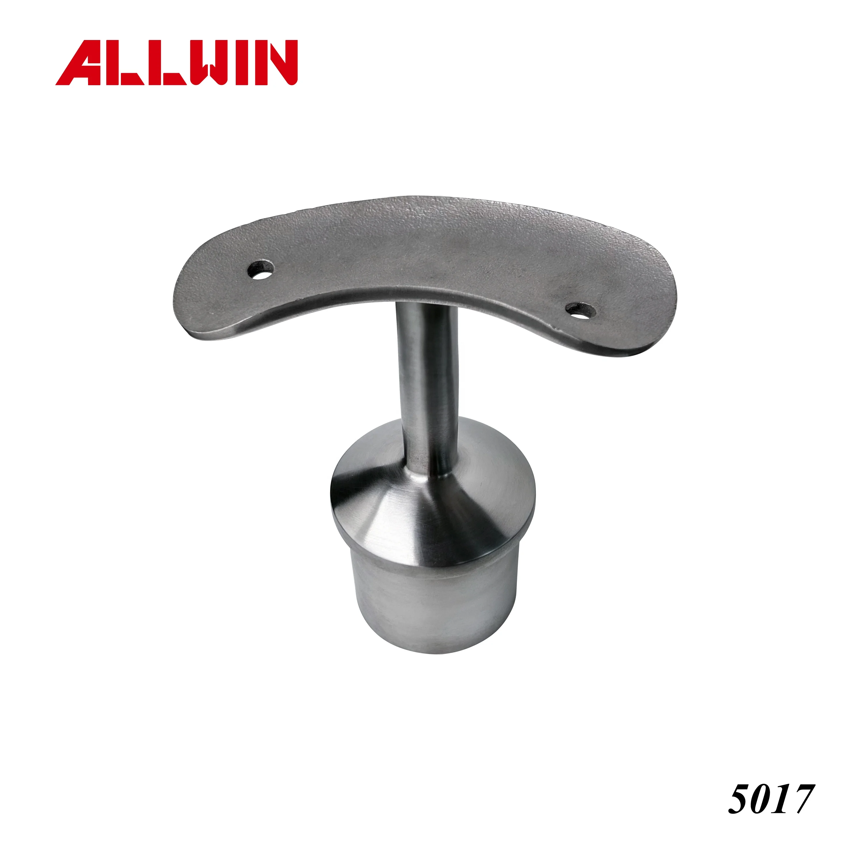 Modern Design Stainless Steel round Tube Handrail Fixed Saddle Bracket for Hotel Application