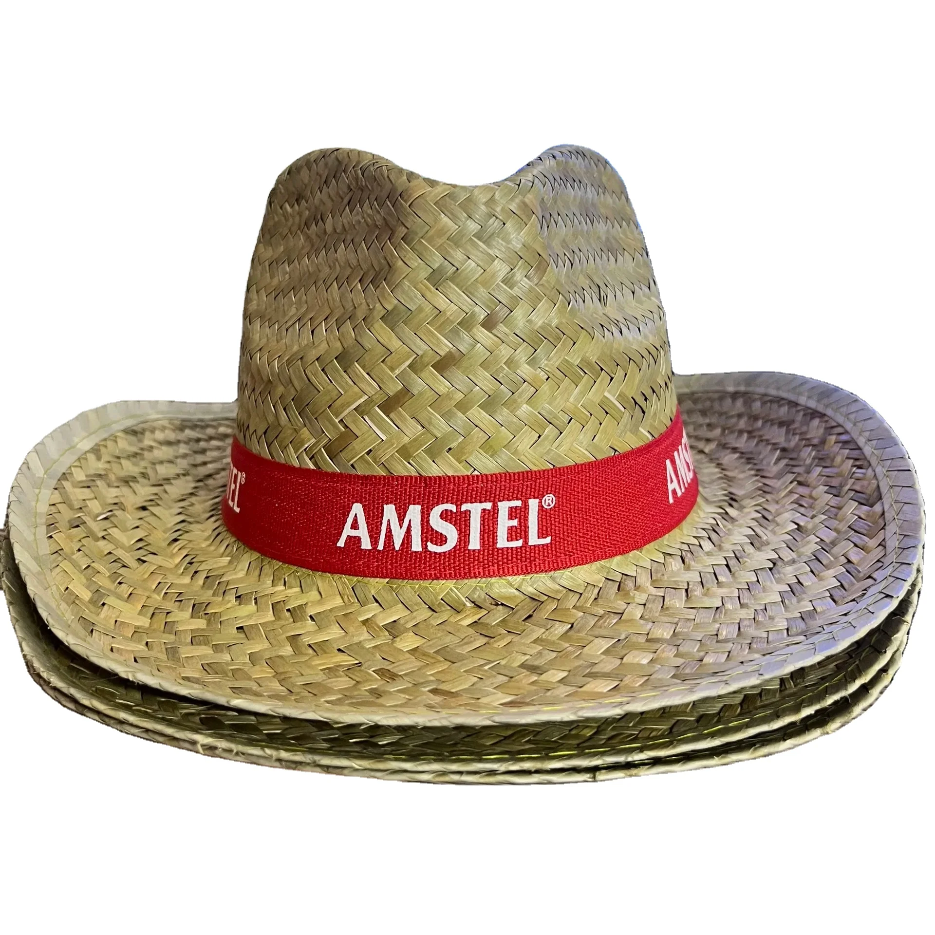 Sombrero De Paja for Promotion Factory Price Customize logo Ribbon/Wholesale Straw Hat Cheap