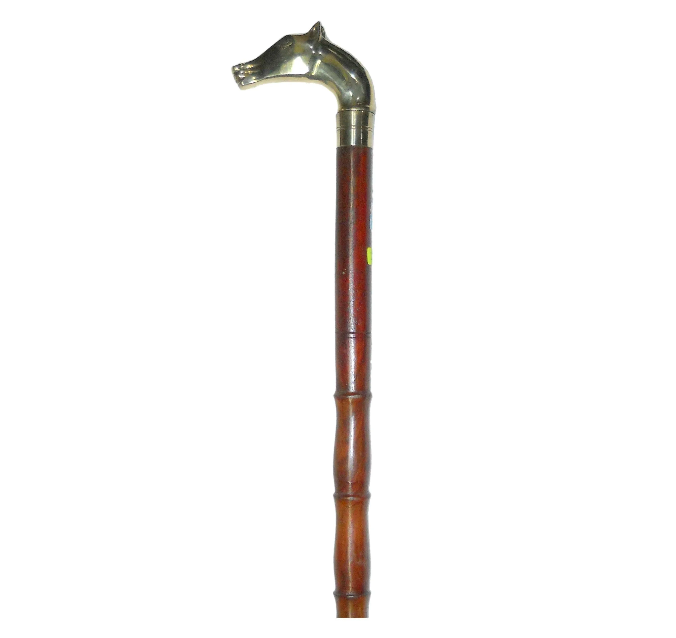 Дизайнерская деревянная трость ручной работы с латунной ручкой