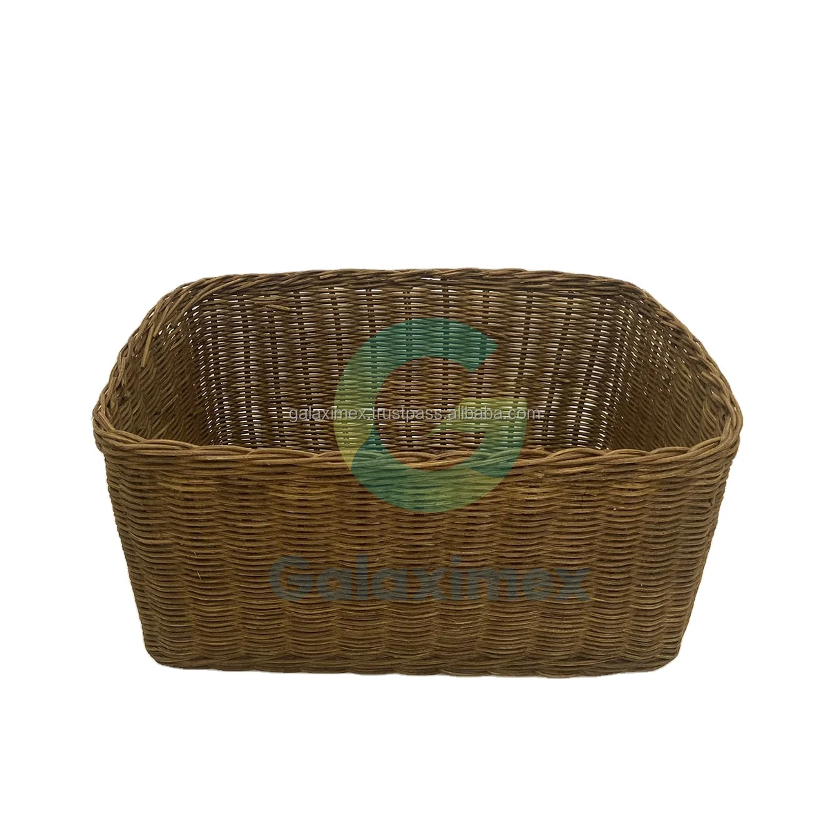 Rattan Food Fruit Vegetable Baskets Storage Basket Household Stackable Metal Black OEM Handicraft Manufacturer Vietnam