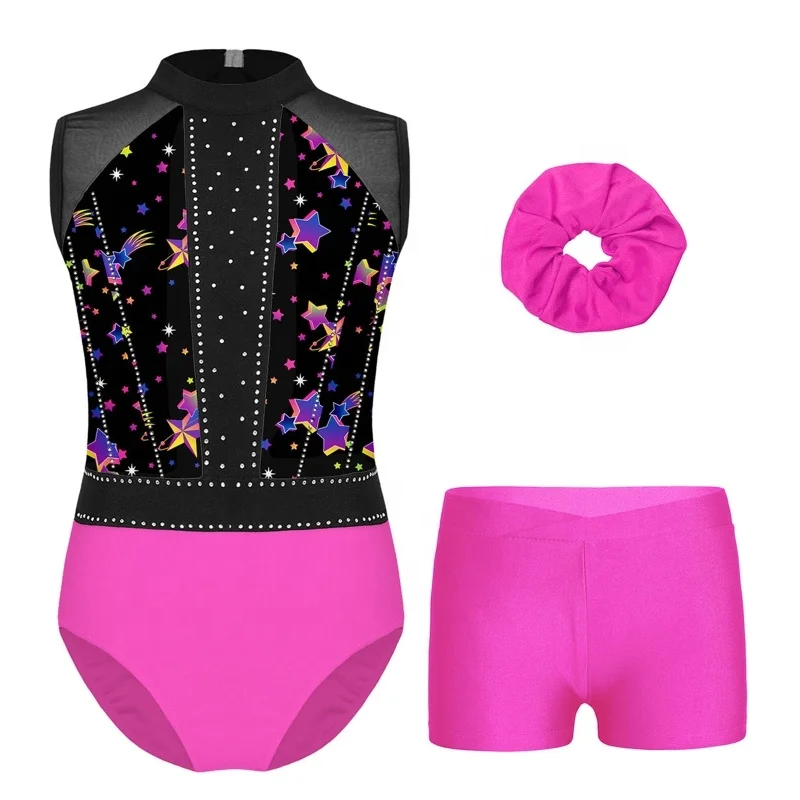 6-16 Custom Wholesale Training Dancewear Set Stage Dance Performance Wear Figure Skating Rhythmic Gymnastics Leotard Clothing