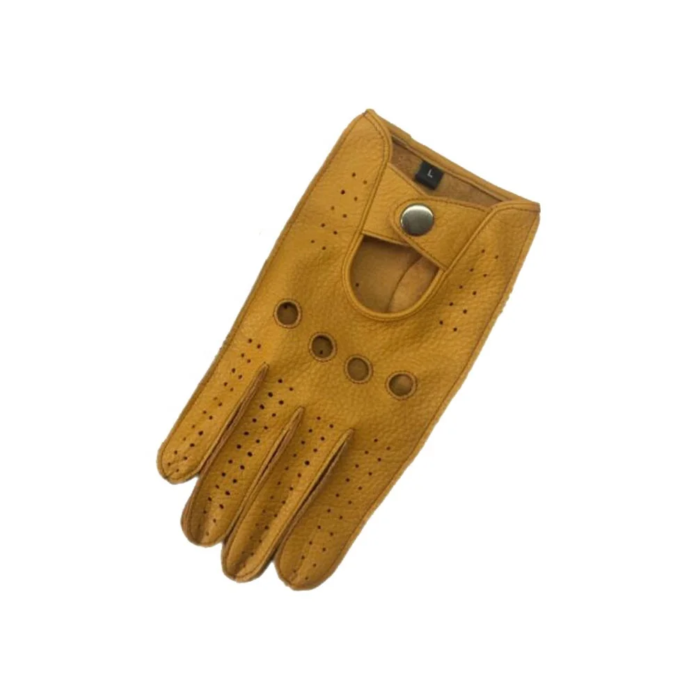 New Fashionable Cowhide Leather Driving Gloves For Hand Safety Driving Gloves