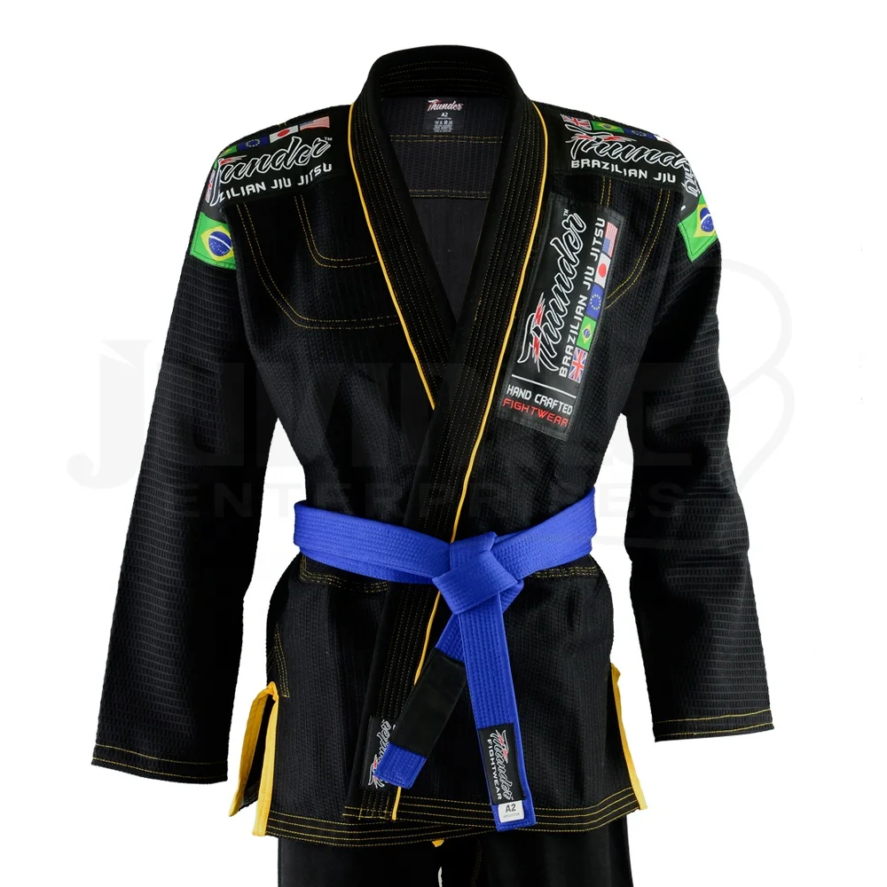 Top Selling Custom Logo Available Black Color Martial Arts BJJ Brazilian Jiu Jitsu GI Uniform