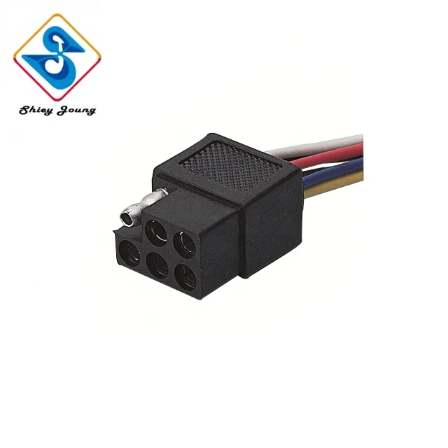 Trailer Truck Auto Marine 6 Way Wire 6P Factory Customized Trailer Connector