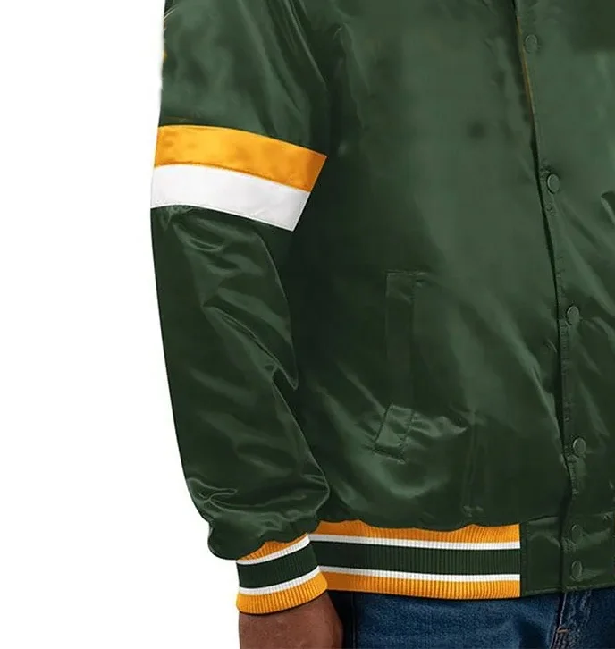 Men New Fashion Style Nylon Custom Color Satin Baseball Jacket Classic Design Varsity Jacket