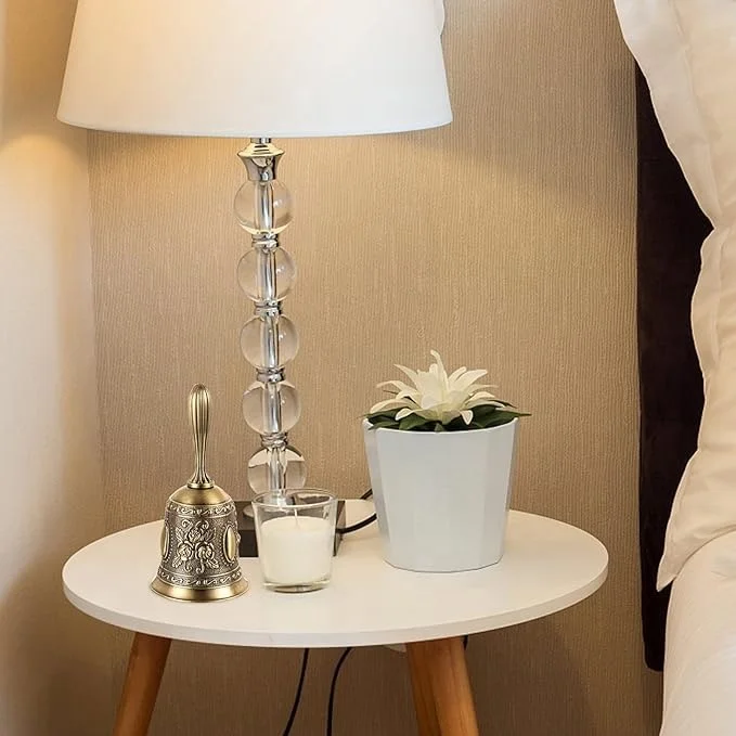 Wholesale 4.5 Inch Large Brass Bell Antique 3-Pack Loud Ringing Hand Calling Bells Indoor Outdoor Gifts Crafts Souvenirs