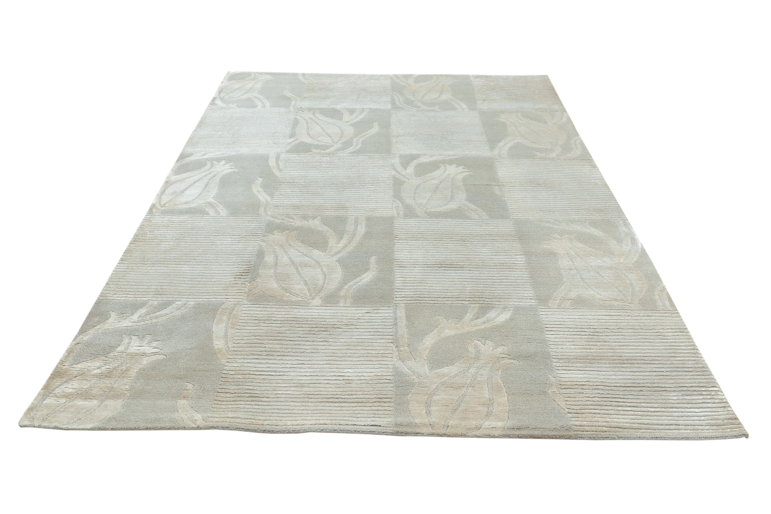 Office Floor Tibetan 14919 Wool And Viscose Rugs Living Room Bedroom Modern Embroidered Carpet Area Rug Design Home Decor