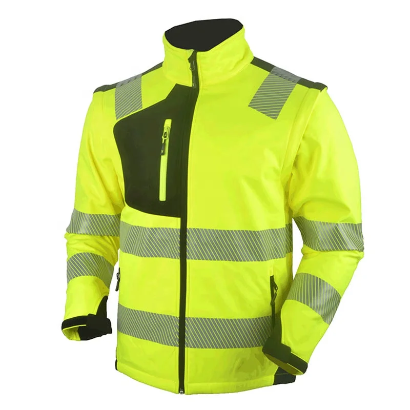 Best Hi Vis Clothing Safety Men Workwear Work Jacket With Reflective Stripes