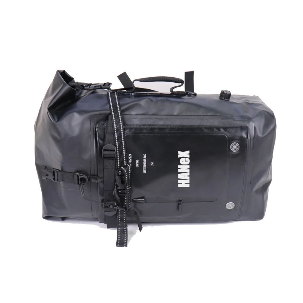
Hanex H-CB13 25L Waterproof Motorcycle Backpack Grip Roll Top Dry Bag PVC Material Backpack 