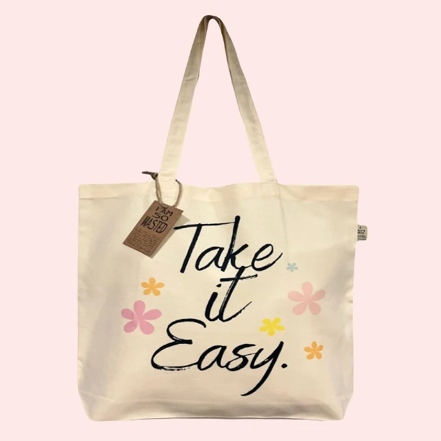 12oz Cheap Customized Logo Tote Shopping Bag Cotton Canvas Bag Custom Silk Item Style Pattern Letter Promotion   Hong Kong