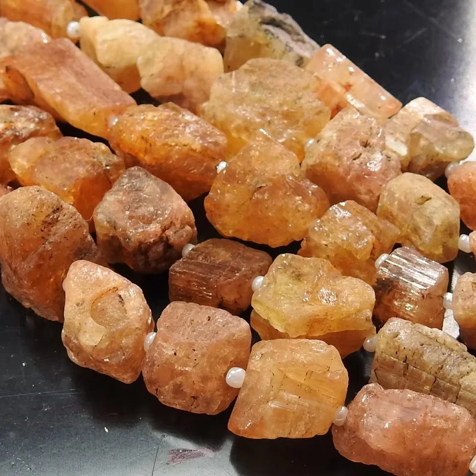 Imperial Topaz Natural Stone Beads 8-Inch Rough Tumble Nugget 10X7To20X10MM Approx New Arrival Wholesaler Supplies