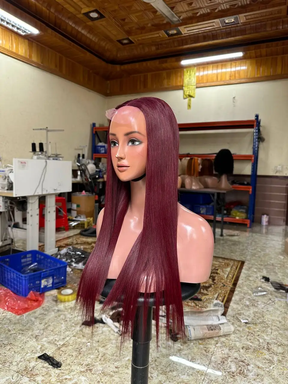 Raw Virgin Vietnamese Hair Vendor Wig Bone Straight Make Color Human Hair Full Lace Wigs With Wholesale Price