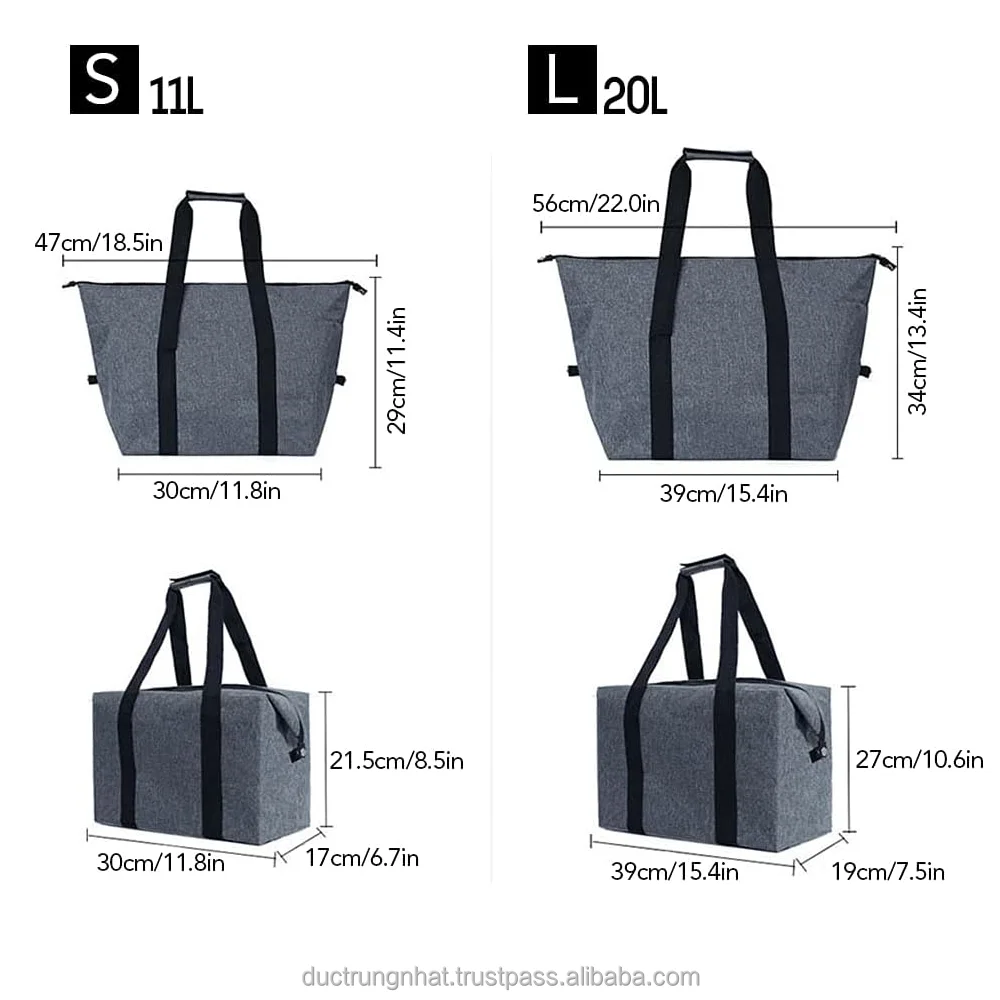 Wholesale Insuline Cooler Travel Case Thermal Bag for Food Pinic Soft Cooler Bag from Vietnam Manufacturer