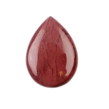 Высококачественный натуральный польский Красный мукаитовый яшпер 16x22 мм Гладкая грушевидная форма бриолет калиброванный свободный драгоценный камень для изготовления ювелирных изделий