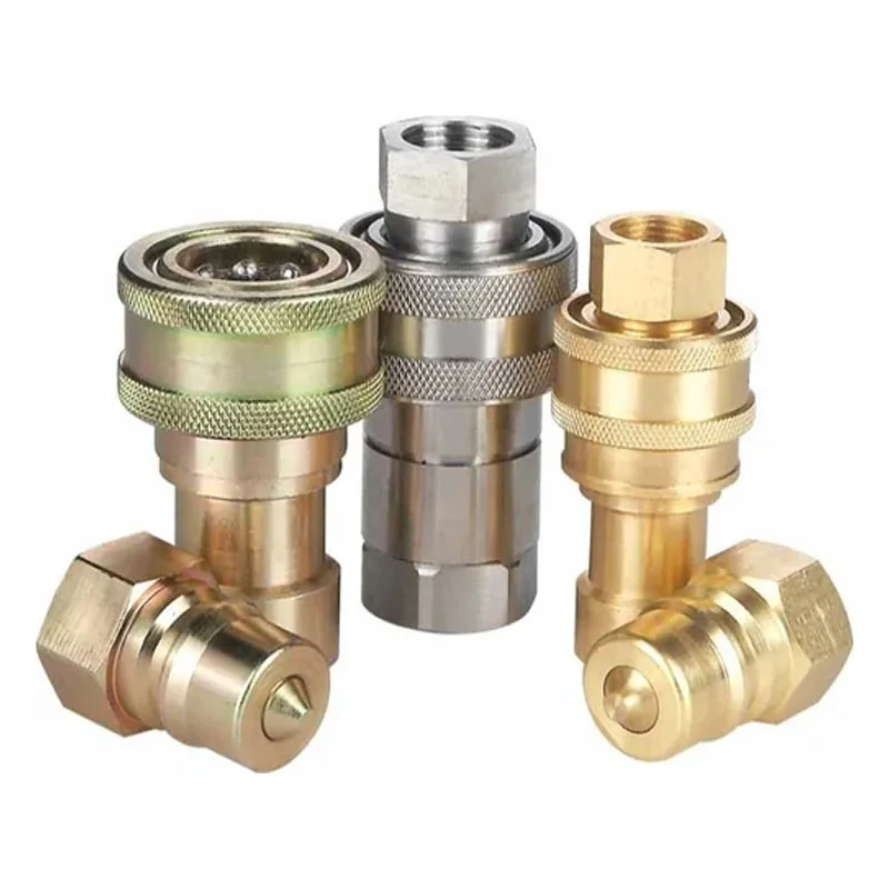 Factory Sale Various 1/4 size Non-Valve series BSP/NPT Thread fluid coupling &brass quick connect water hose fittings