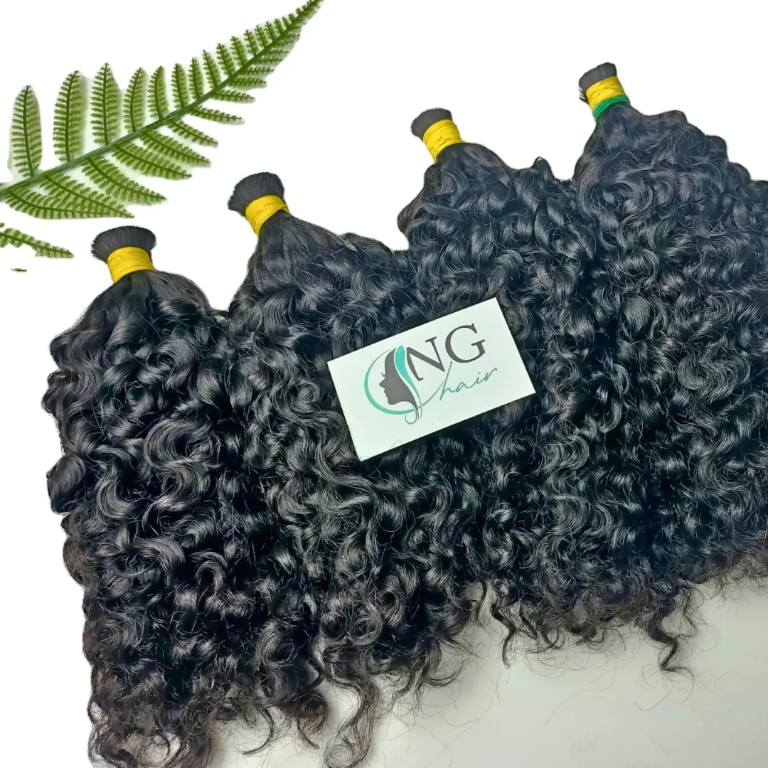 Hot Trending 2023 Product For Women Bulk Hair Extensions Styles Burmese Curly 100% Vietnamese Hair